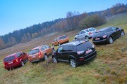 Chevrolet Captiva; Dodge Nitro; Kia Sorento; Land Rover Freelander; Mazda CX-7; Mitsubishi Outlander XL: 6x4x4